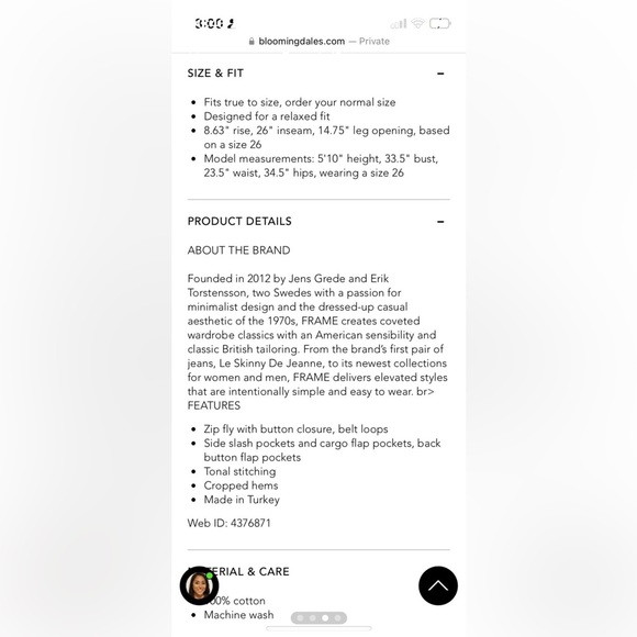 FRAME Relaxed Utility pant 25 - Picture 3 of 5